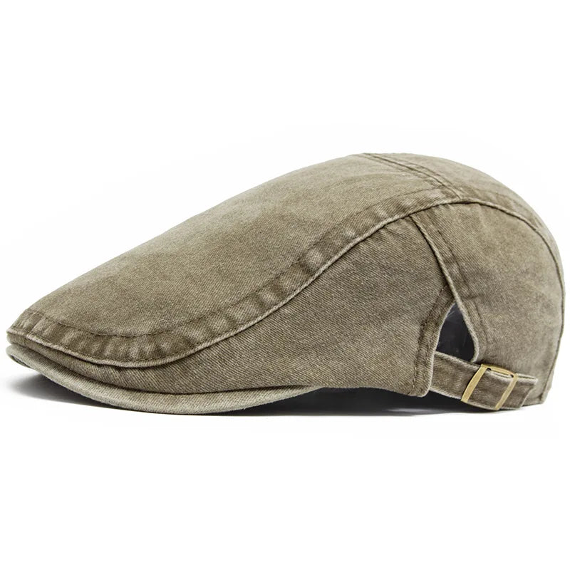 Brentford Washed Cotton Flat Cap