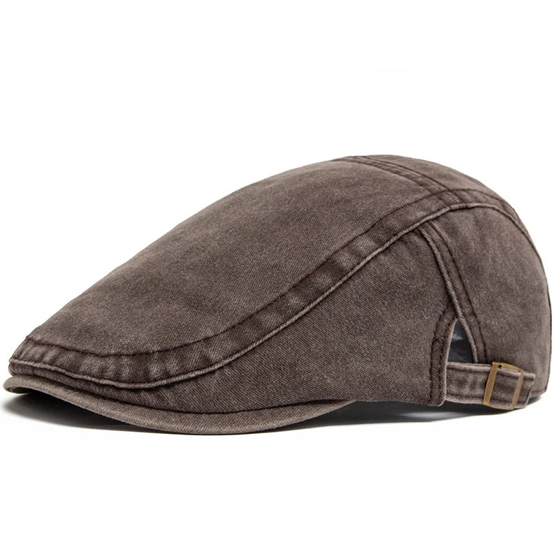 Brentford Washed Cotton Flat Cap
