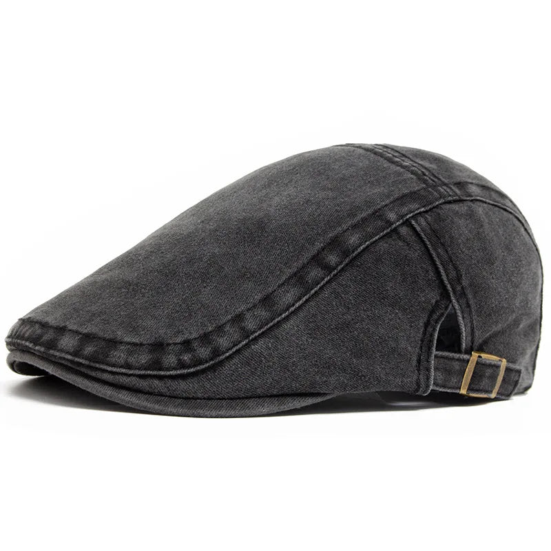 Brentford Washed Cotton Flat Cap