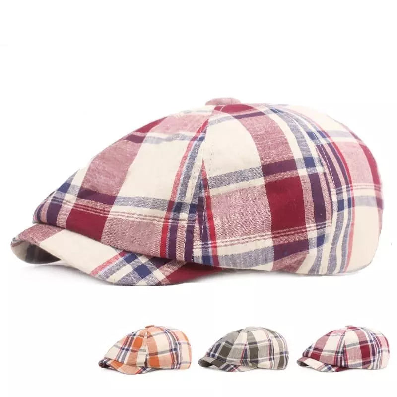 Brisbane Tartan Newsboy Cap
