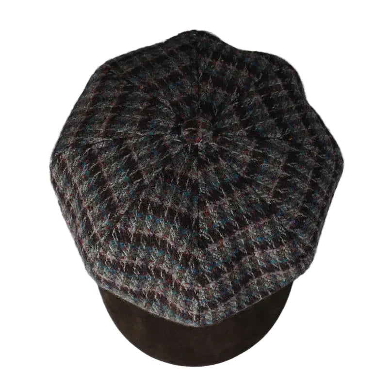 Bristol Women Wool Knitted 8-Panel Newsboy Cap