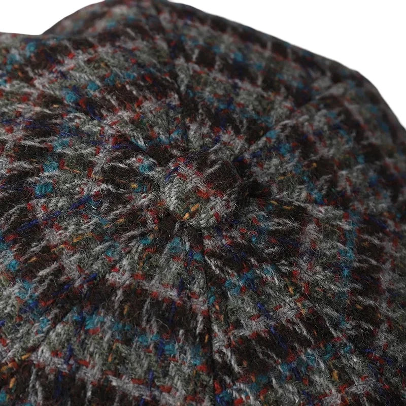 Bristol Women Wool Knitted 8-Panel Newsboy Cap