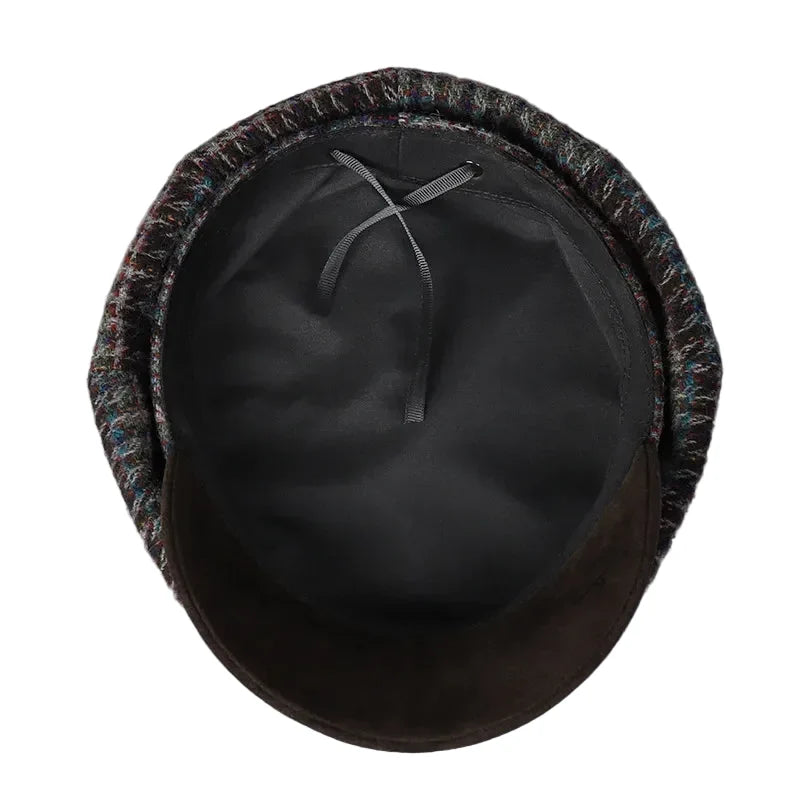 Bristol Women Wool Knitted 8-Panel Newsboy Cap