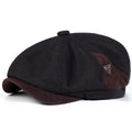 British Letter Label Newsboy Cap