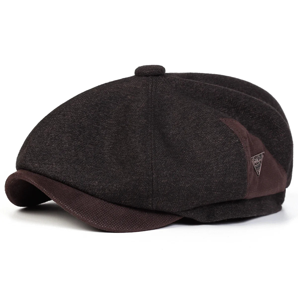 British Letter Label Newsboy Cap