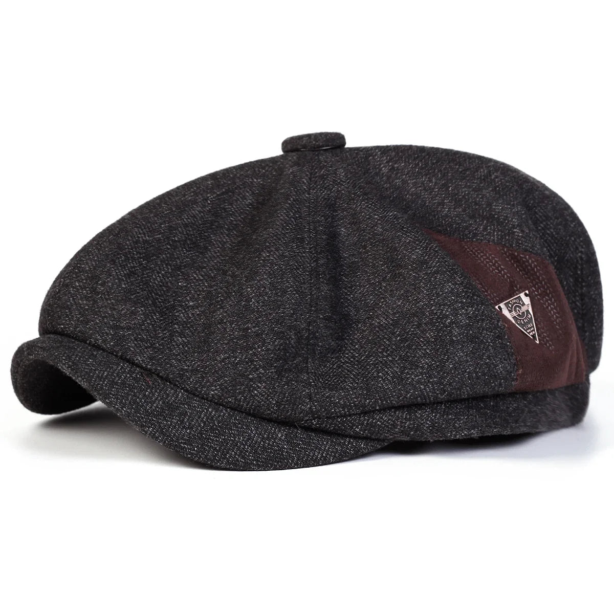 British Letter Label Newsboy Cap