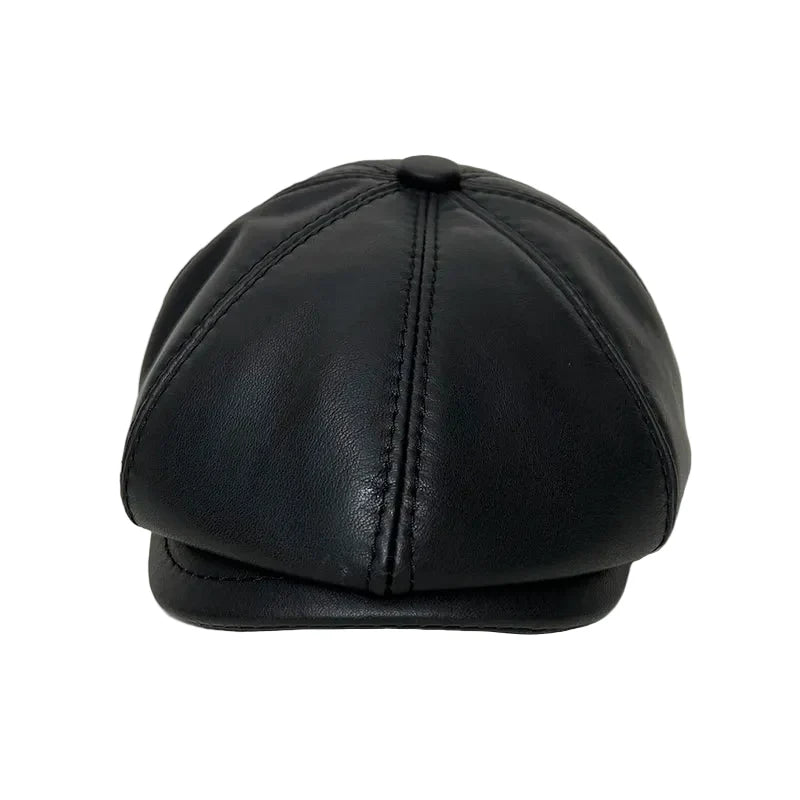 Brixton Winter Genuine Leather Earflaps Newsboy Cap