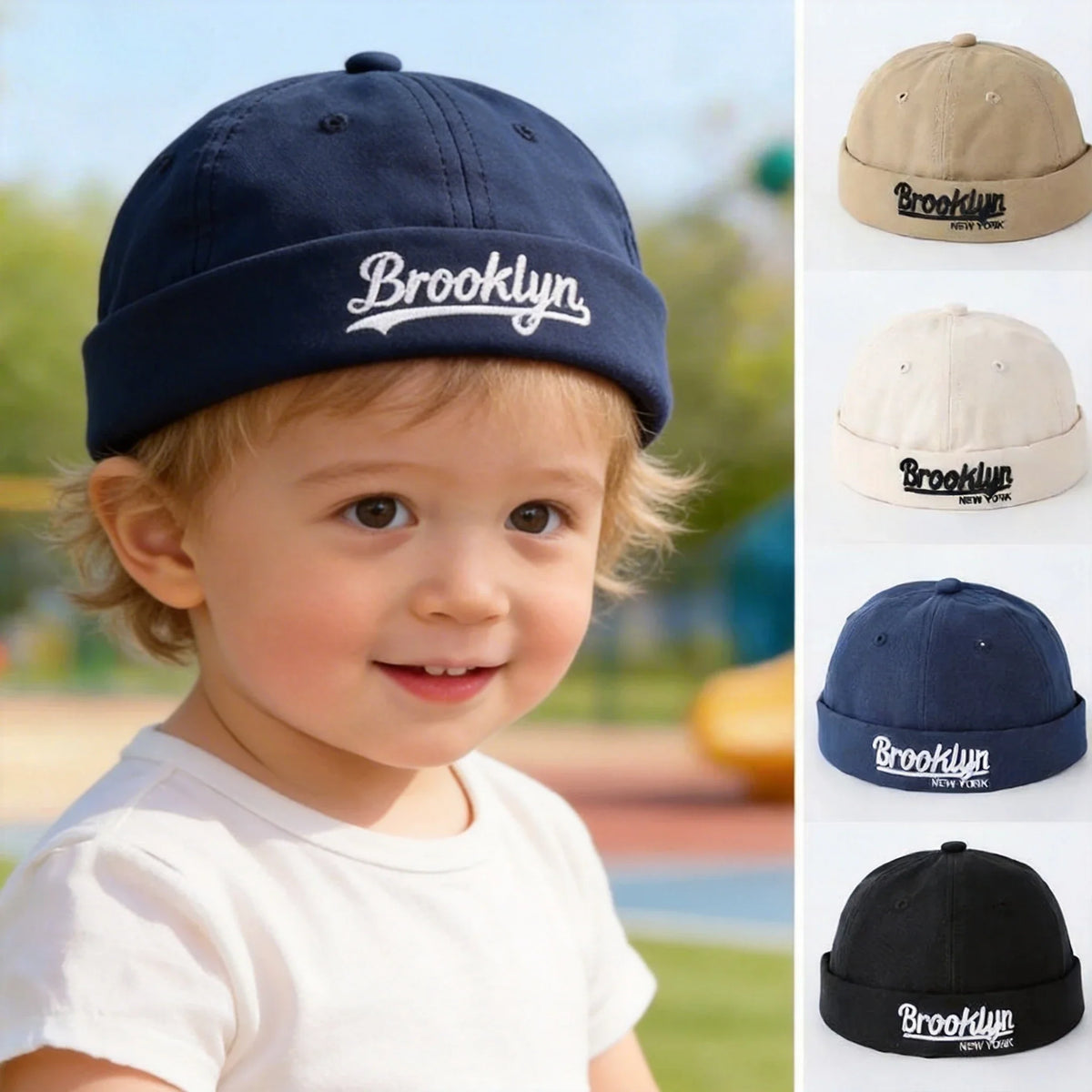 Brooklyn Kids Brimless Docker Cap
