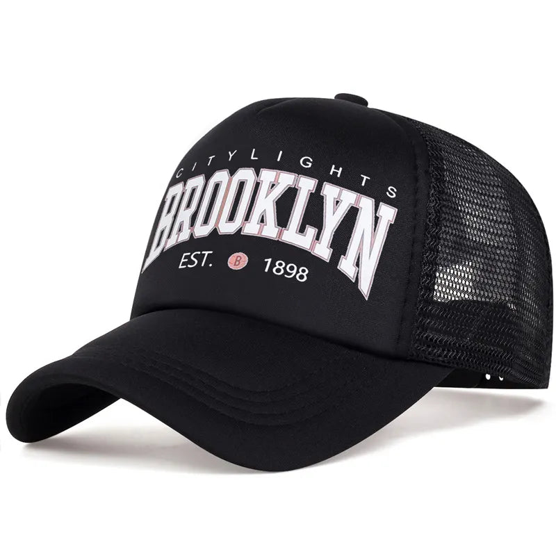 Brooklyn Black Trucker Cap