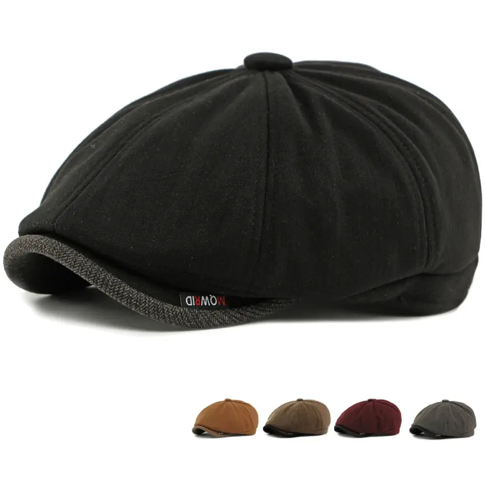 Bruges Retro Cotton Newsboy Cap