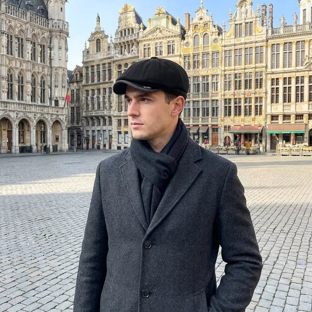 Bruges Retro Cotton Newsboy Cap