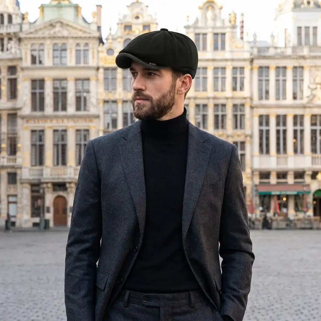 Bruges Retro Cotton Newsboy Cap