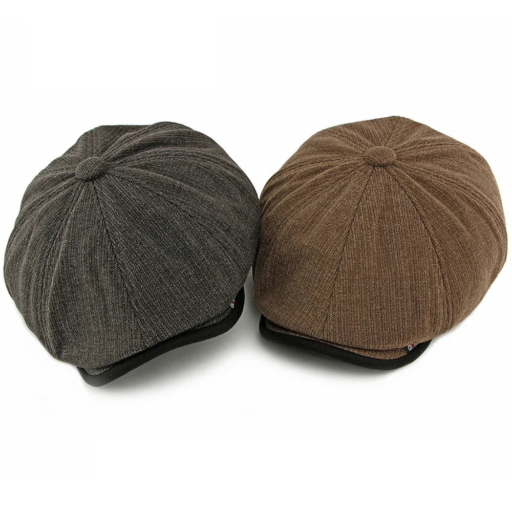 Bruges Retro Cotton Newsboy Cap