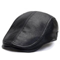 Bruk Vintage Leather Flat Cap