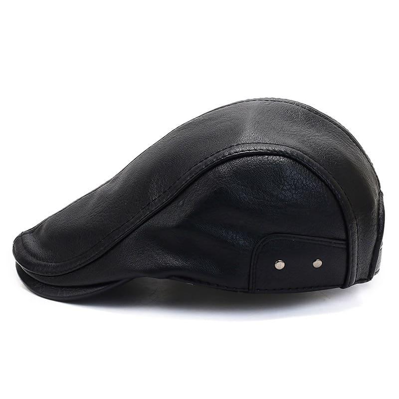 Bruk Vintage Leather Flat Cap