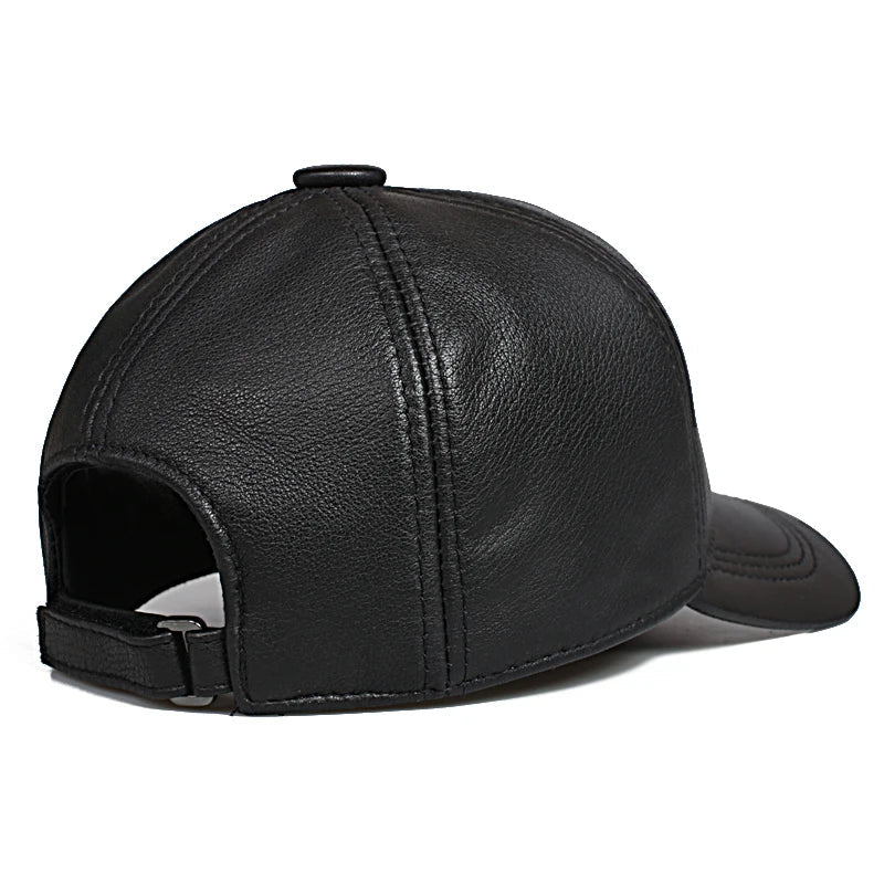 Buenos Dias Genuine Leather Baseball Cap