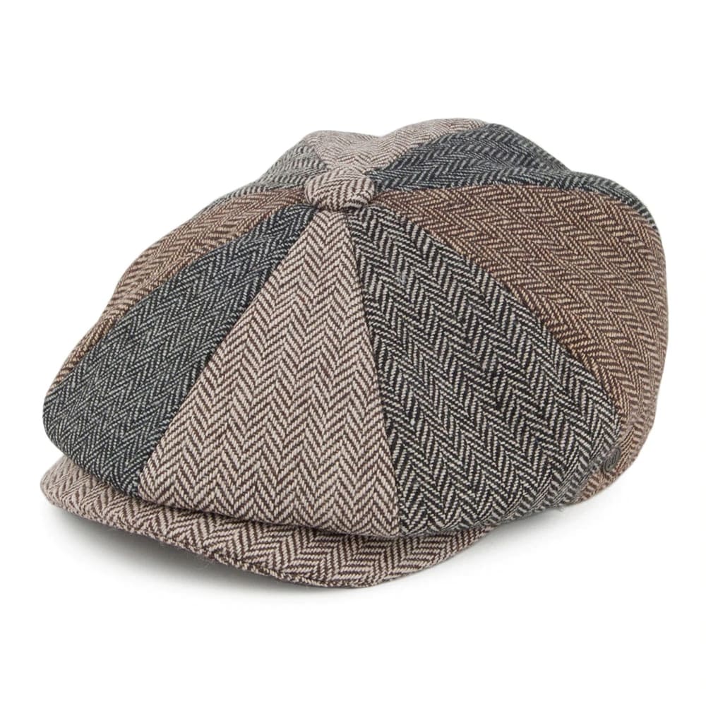 Burbage Herringbone Newsboy Cap