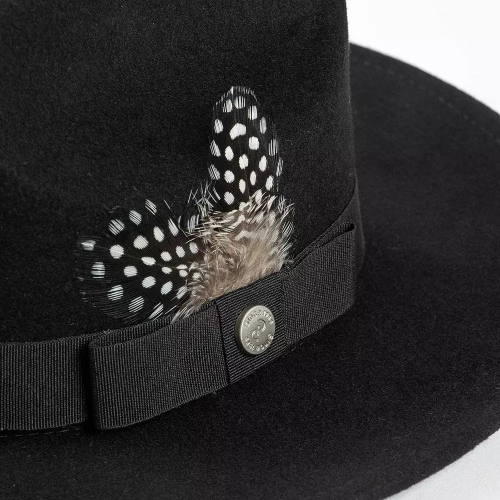 Burton Feathers Wool Fedora Hat