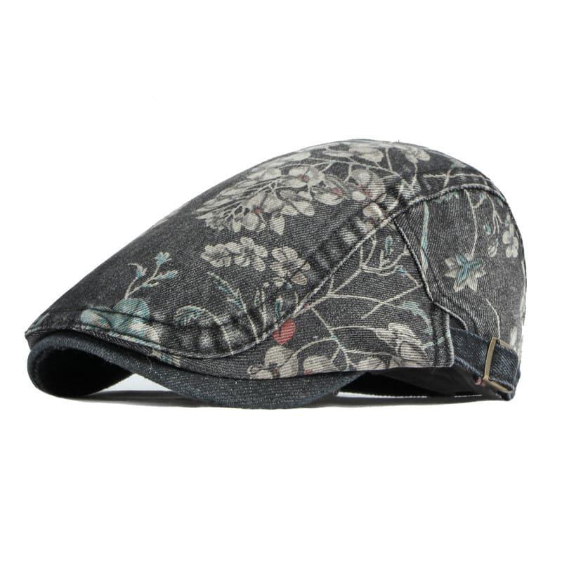 Butchart Flowers Cotton Flat Cap