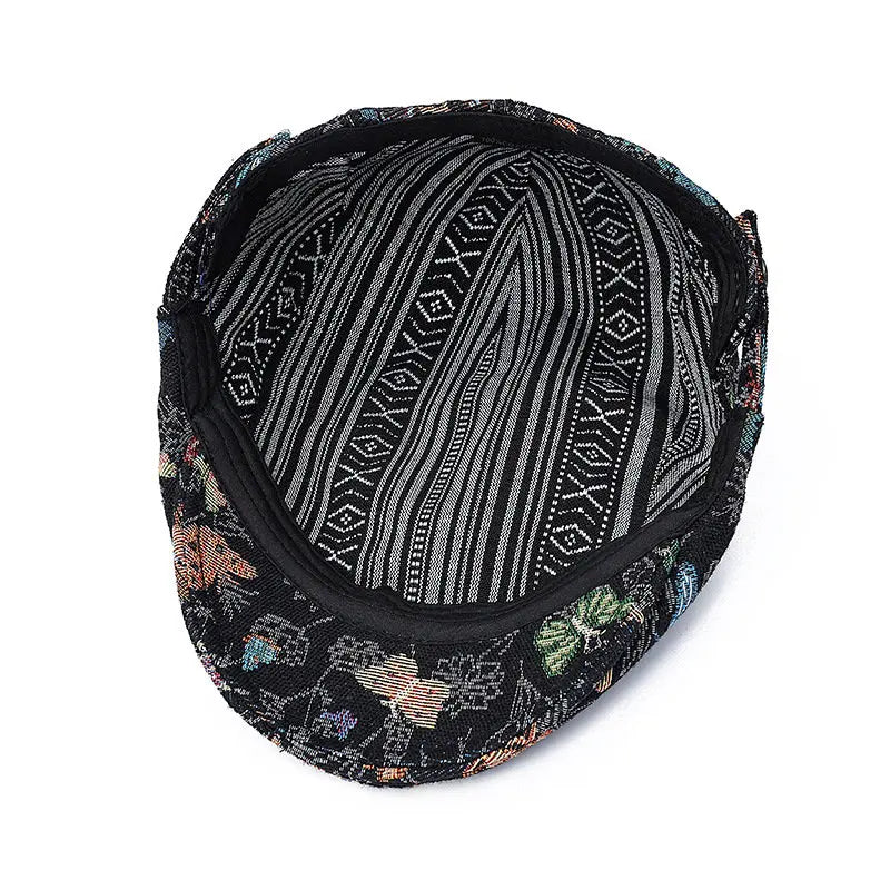 Butterflies Cotton Flat Cap