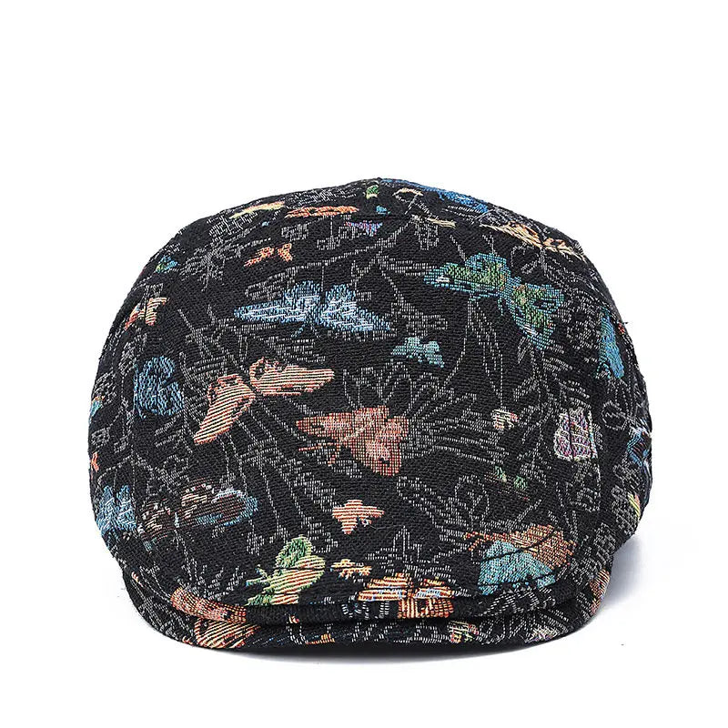 Butterflies Cotton Flat Cap