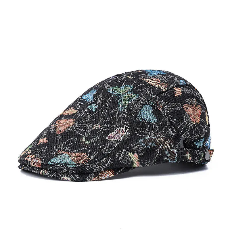 Butterflies Cotton Flat Cap