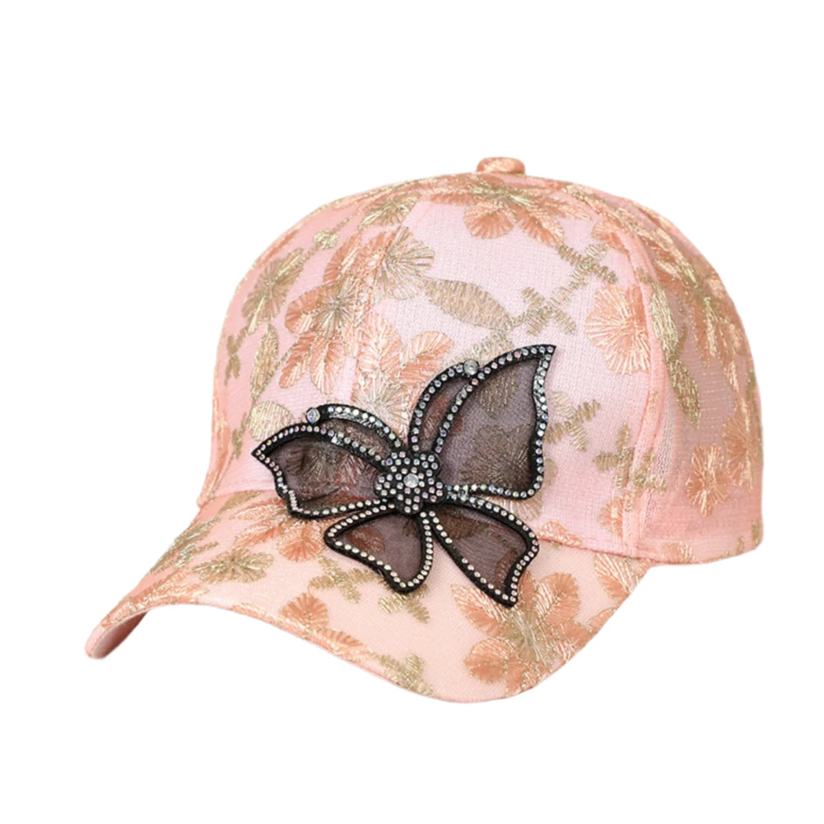 Butterfly Rhinestones Baseball Cap