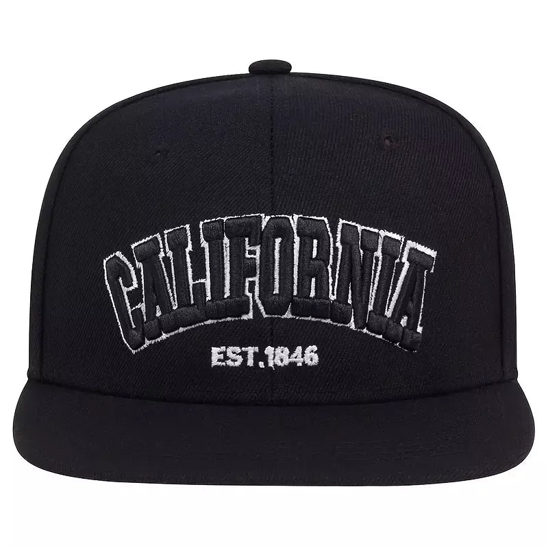 California 1846 Black Snapback Cap