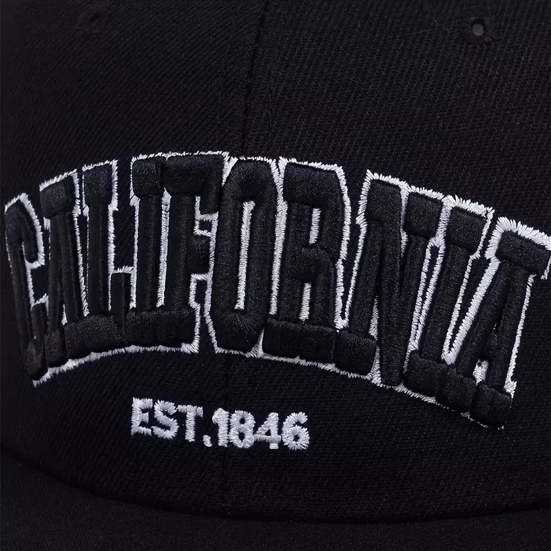 California 1846 Black Snapback Cap