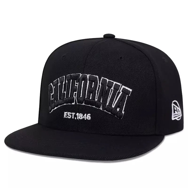 California 1846 Black Snapback Cap