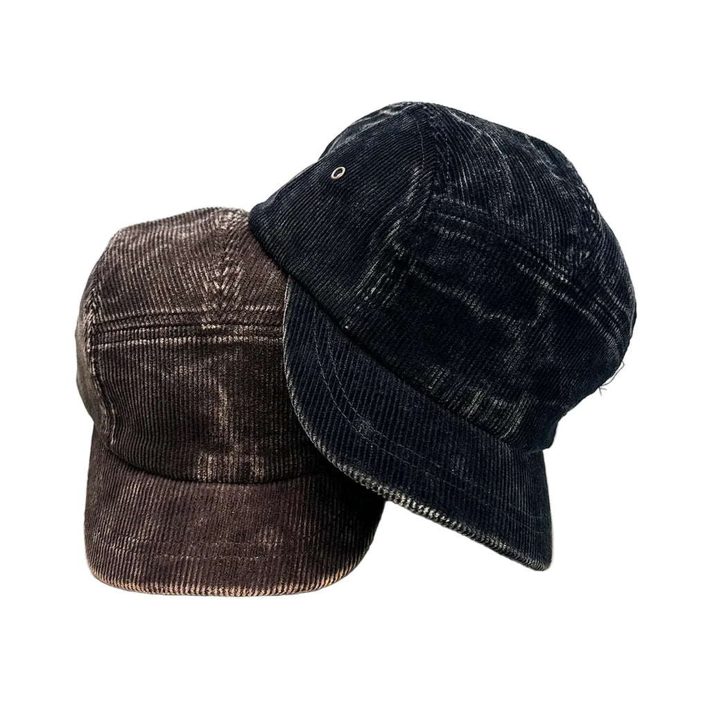 Camden Distressed Corduroy 5-Panels Cap