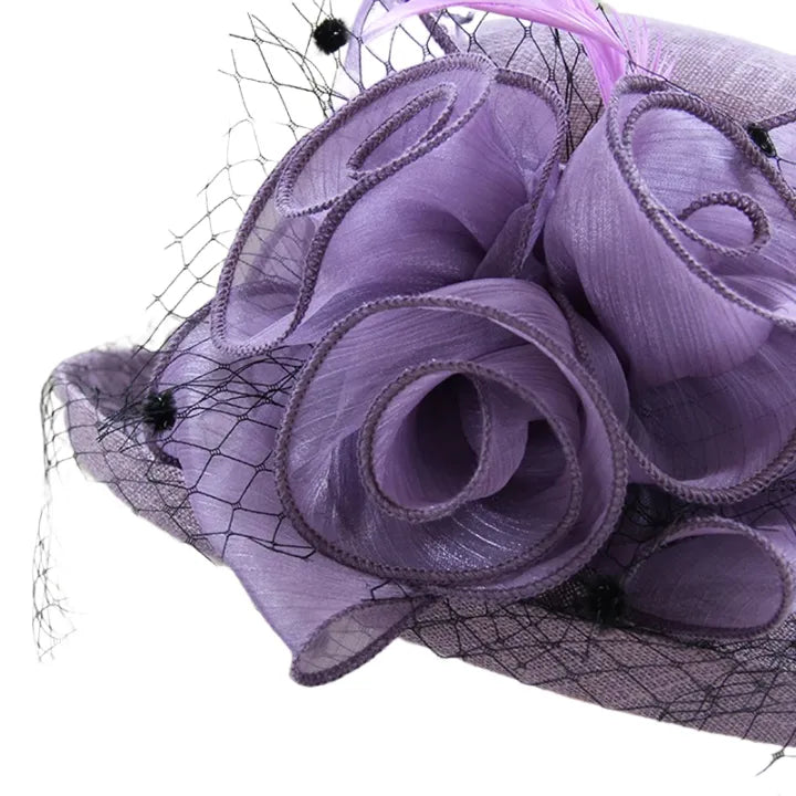Campbell Derby Linen Fascinator