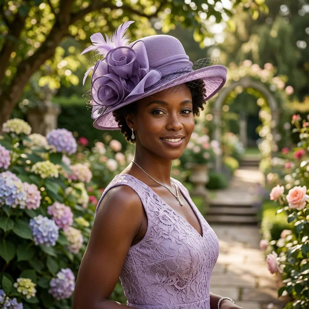 Campbell Derby Linen Fascinator