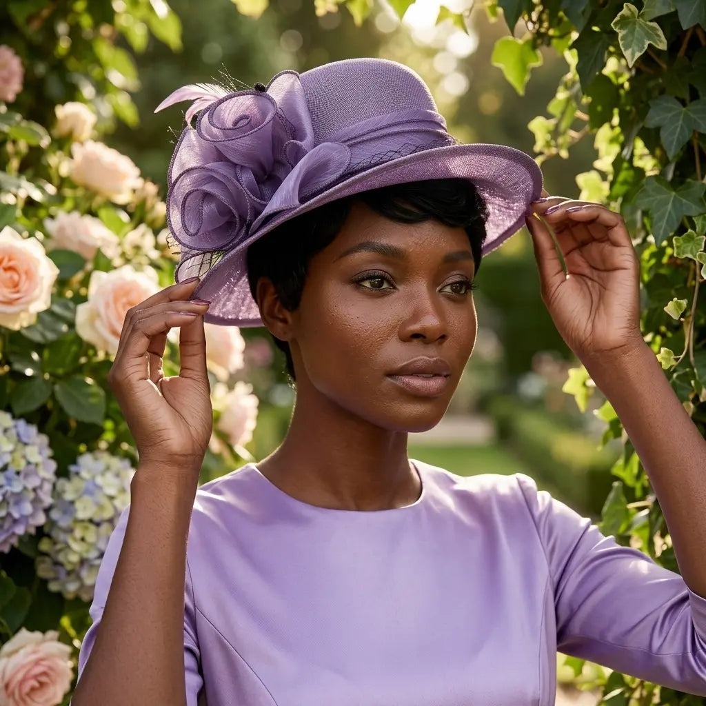 Campbell Derby Linen Fascinator