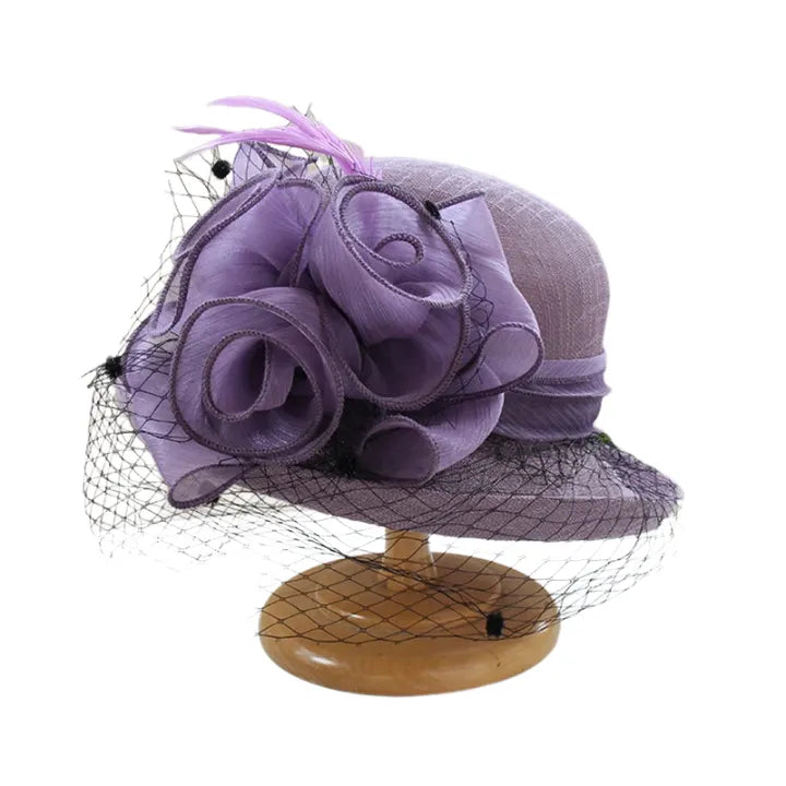 Campbell Derby Linen Fascinator