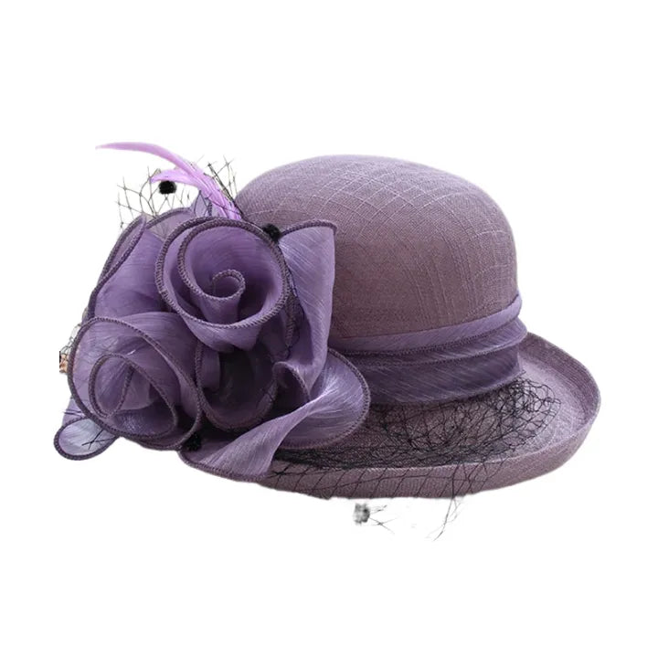Campbell Derby Linen Fascinator