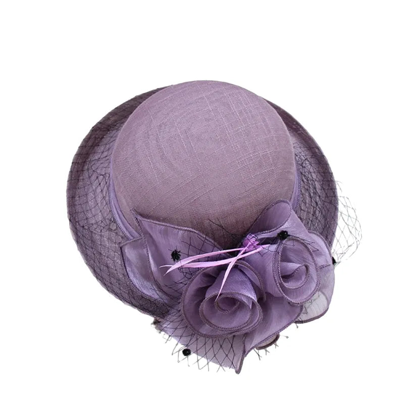 Campbell Derby Linen Fascinator
