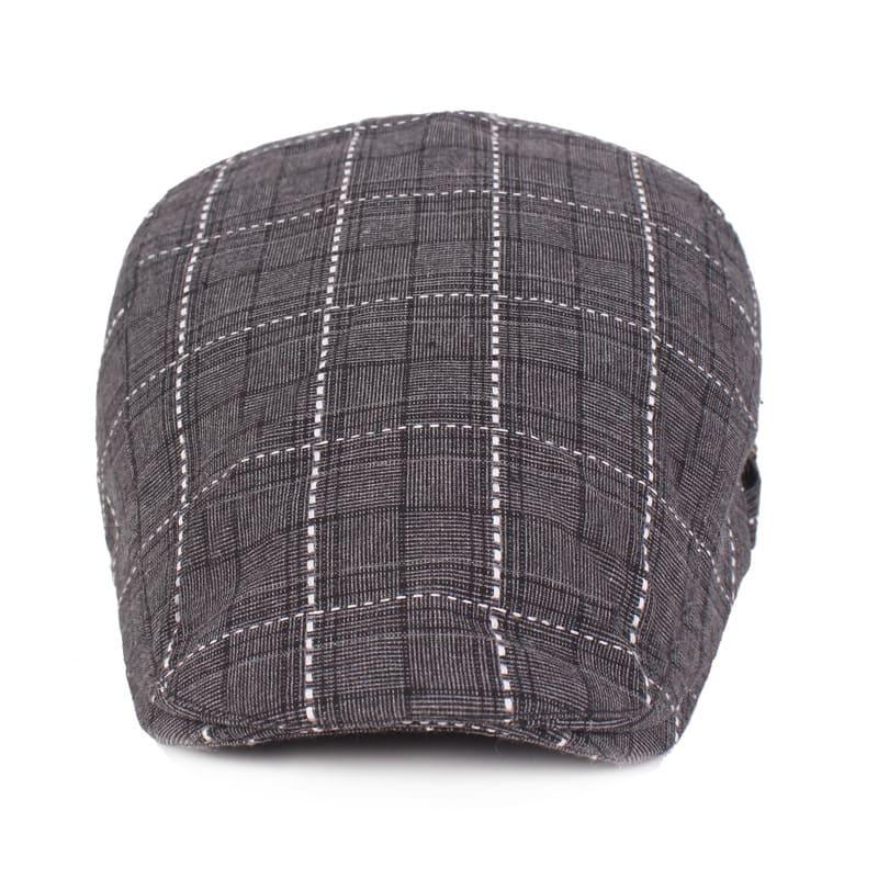 Campbell Plaid Cotton Flat Cap
