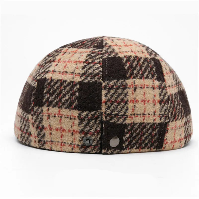 Campbell Plaid Newsboy Cap