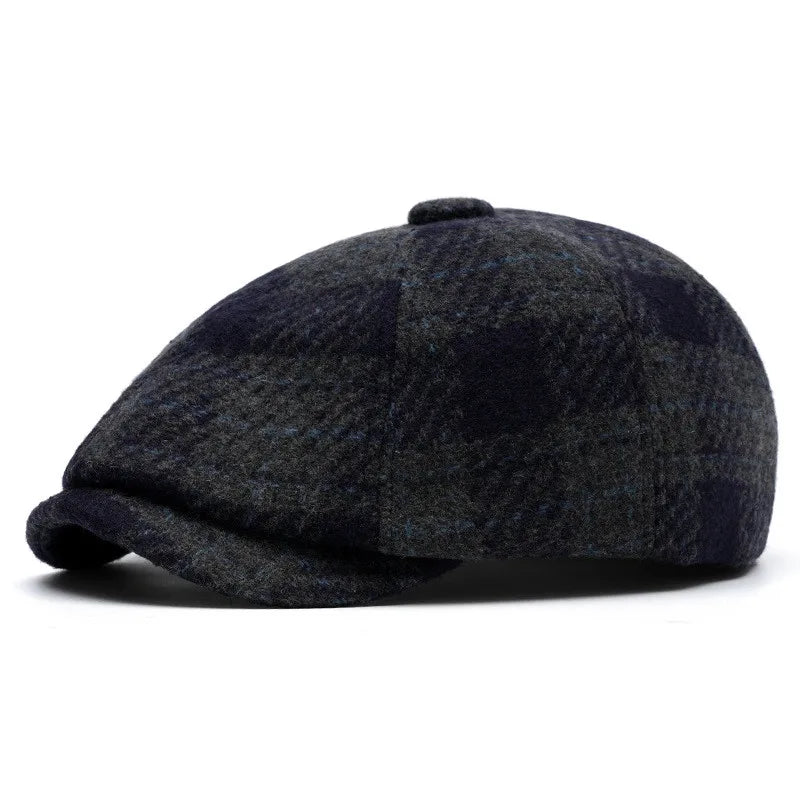 Campbell Plaid Newsboy Cap