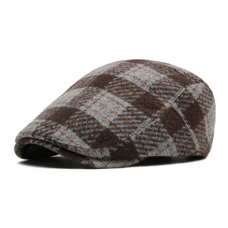 Campbell Plaid Newsboy Cap