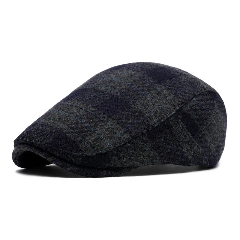 Campbell Plaid Newsboy Cap