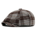 Campbell Plaid Newsboy Cap