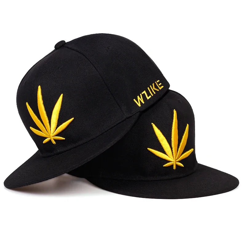 Cannabis Leaf Classic Snapback Cap
