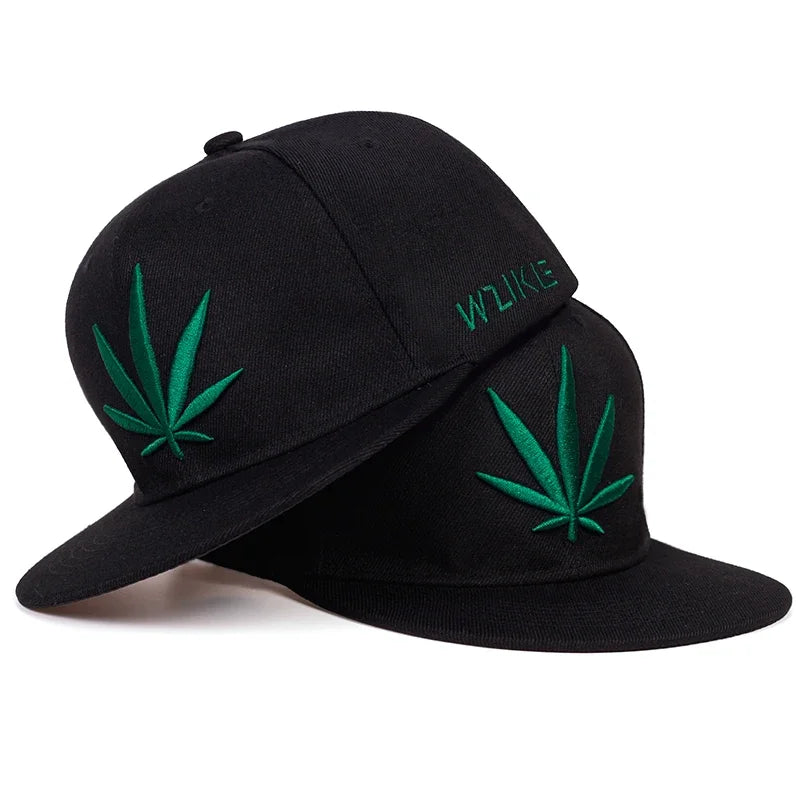 Cannabis Leaf Classic Snapback Cap