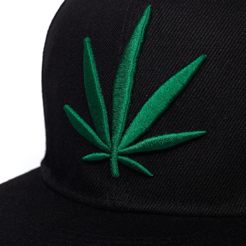Cannabis Leaf Classic Snapback Cap