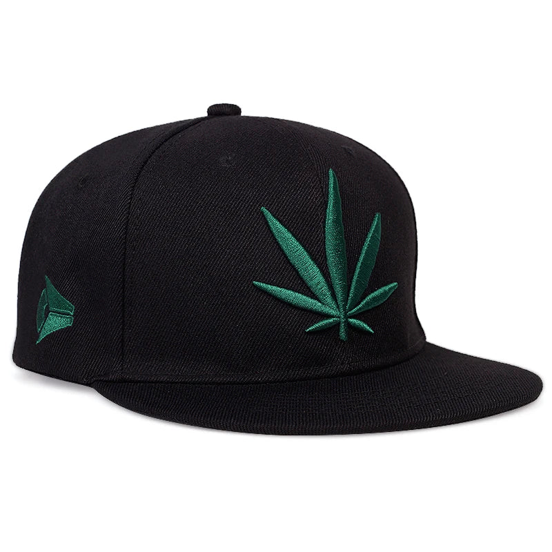 Cannabis Leaf Classic Snapback Cap