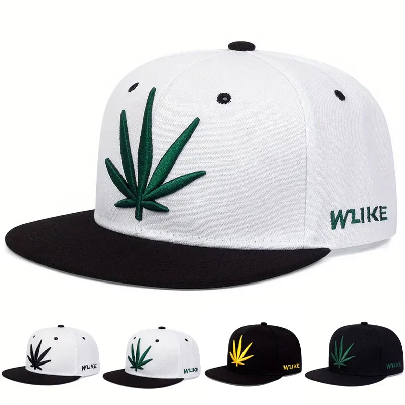 Cannabis Leaf Classic Snapback Cap