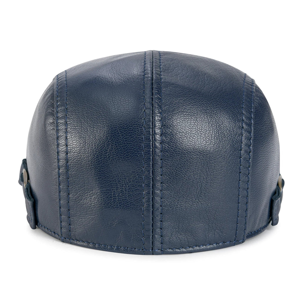Capote Genuine Leather Flat Cap