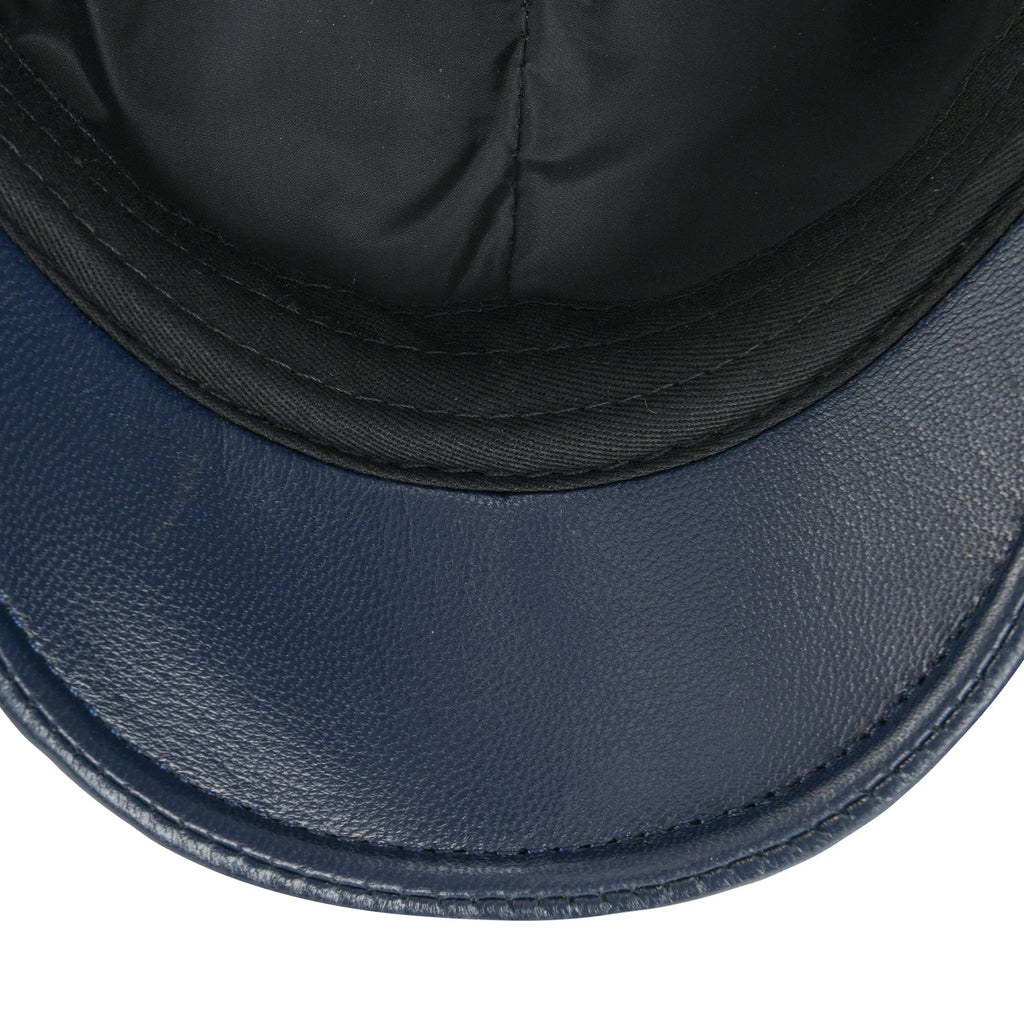 Capote Genuine Leather Flat Cap